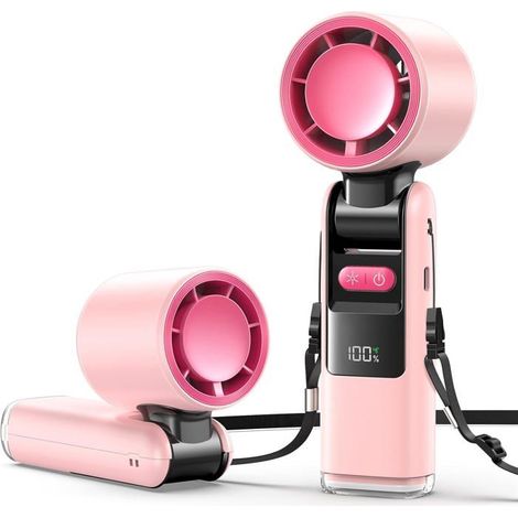 Ventilateur portable pliable - Belle commode - Mini ventilateur turbine - Batterie rechargeable 4000 mAh (1/5)