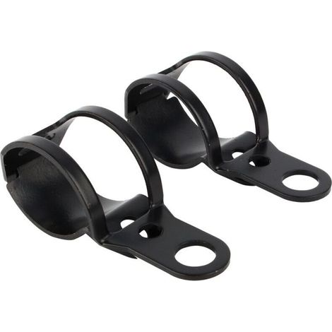 Support de fixation pour clignotants de moto 30-43 mm Colliers de relocalisation de fourche Noir HNH (1/4)