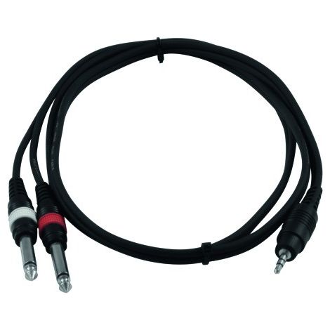 Cavo di collegamento cavo jack 3,5 millimetri 2x 6,35 millimetri AC-35 1,5m (1/3)