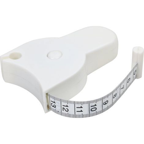Blanc - 1 ruban à mesurer pour mesurer le tour de taille, pratique pour les régimes amaigrissants (1/5)