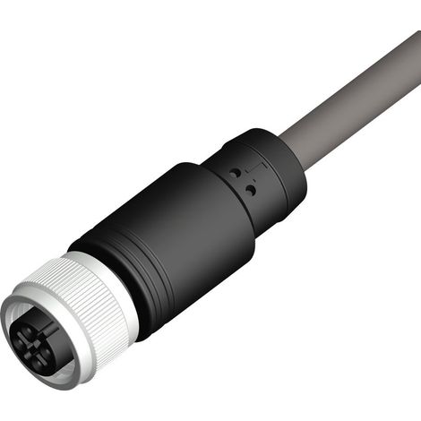 Connecteur industriel pré-câblé RS PRO 4 conducteurs , M12 Femelle, 5m ( Prix pour 1 )