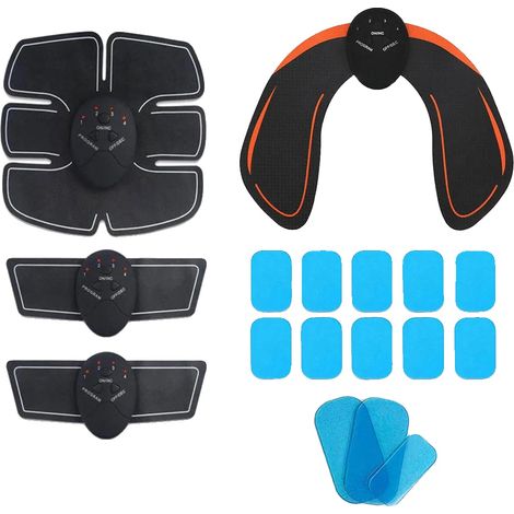 Estimulador muscular abdominal, diseño portátil, tecnología EMS recargable, 8 (1/2)