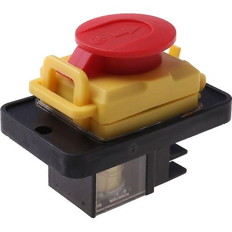Interrupteur à bouton-poussoir magnétique étanche 250 V, 4 broches, marche/arrêt, sans tension, Kjd12 (1/4)