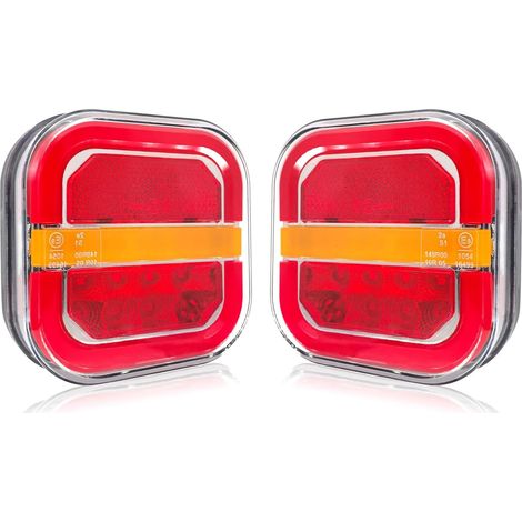 2 PCS Feu de led remorque 5 fonctions, 12V 24V universel, imperméable (1/5)