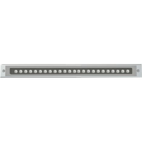 Encastré au sol tilt PASO IP67 LED SMD 16.50W 2100lm CRI80 4000K 18º Gris