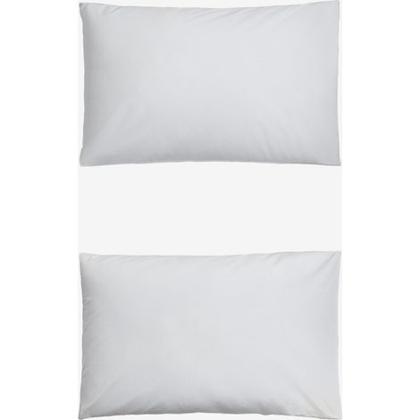 SKLUM Set mit 2 Kissenbezügen aus Lesia-Baumwollperkal mit einer Fadenzahl von 180 Weiss 50 x 75 cm