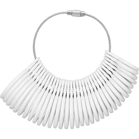 Jauge de Taille de Doigt Professionnelle Portable pour Mesurer les Bagues de Mariage et Bijoux - Outil de Mesure de Taille de Bague (1/5)