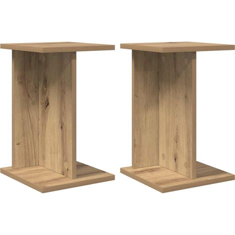 vidaXL Support de Plante 2 pièces Chêne artisanal 25 x 25,5 x 40,5 cm