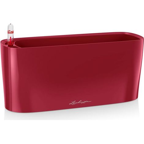 Ensemble complet Delta Premium Pot 10 Lechuza 30 cm - Rouge scarlet (1/4)