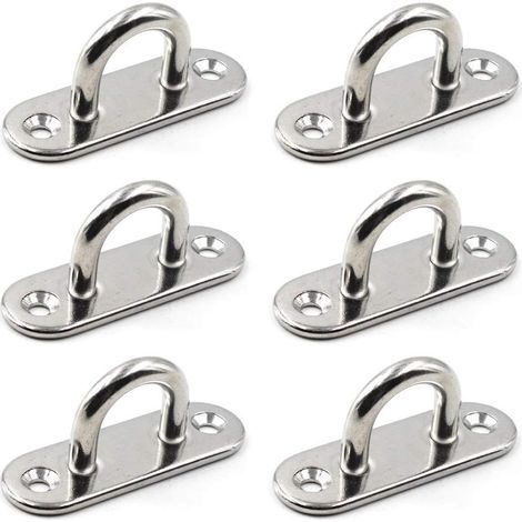 Gancho de pared para techo, anclaje de acero inoxidable 304 de alta resistencia, ideal para columpios de yoga, hamacas, aparejos náuticos, herrajes para cubiertas náuticas y correas de entrenamiento e (1/5)