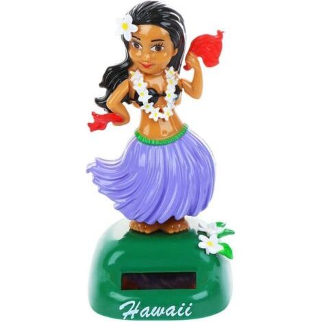 Poupée hawaïenne solaire dansante pour tableau de bord, figurine amusante à hochement de tête pour déco bureau ou chambre (1/5)
