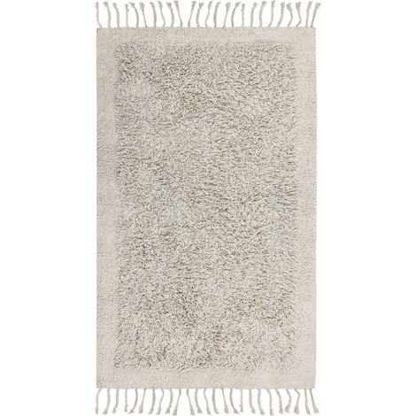 Rug BITLIS Light Beige 80 x 150 cm Cotton