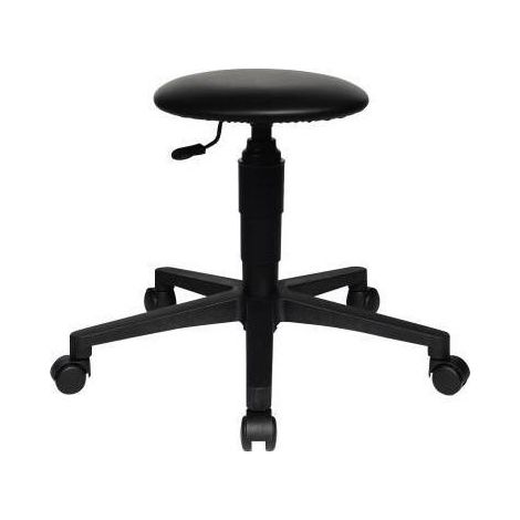 TOPSTAR Sitzhocker TOPSTAR TEC 60 schwarz Farbe der Sitzfläche: schwarz Farbe desFußkreuzes: schwarz