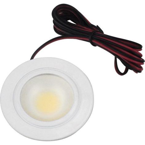Faretto led da incasso 3w ip20 12v 3200k tondo luce calda colore bianco stone 10300/c