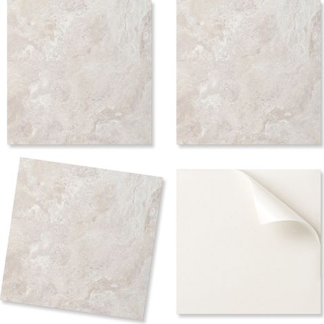 Vinilo autoadhesivo decorativo de pared con dise帽o de piedra natural, 4x50x50 cm.