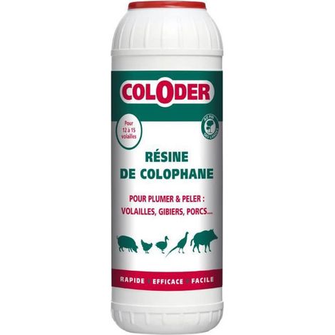 SANITERPEN Resina di colofonia in polvere Coloder - Per pollame e selvaggina - 600 g
