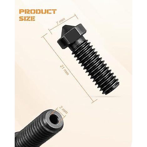 Packung mit 15 verstärkten Düsen für Anycubic Vyper/Kobra 3D-Drucker: verschleißfeste und hochtemperaturbeständige Teile für verbesserte Druckergebnisse (1/2)