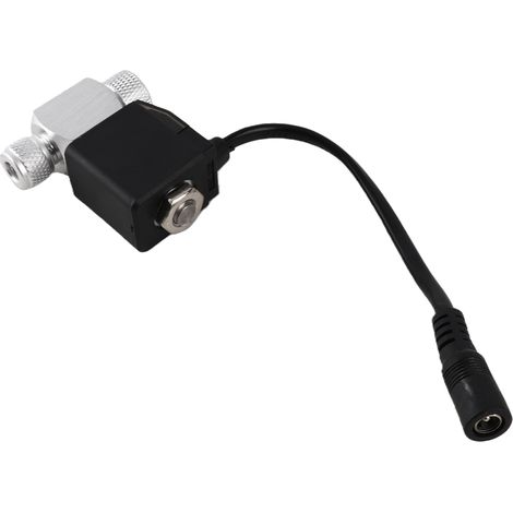 Électrovanne pour système CO2 d'aquarium, régulateur de tension 12 V CC, compatible avec tubes 4 x 6 mm ou compteur de bulles, double tête, version silencieuse basse température (1/5)