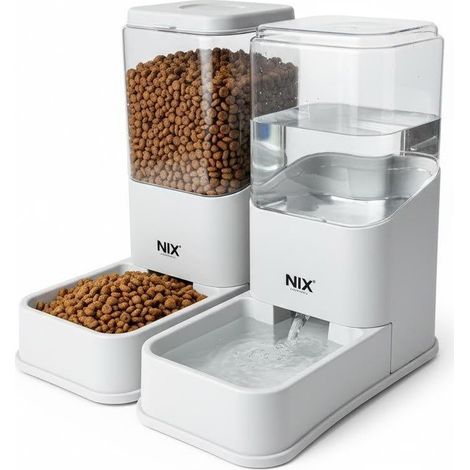 Mangime Automatico per Gatti e Cani con Dispenser d'Acqua e Doppia Ciotola Default Title (1/5)