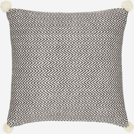 Cojín decorativo desenfundable 45x45 con relleno Cozy-A - Gris (1/4)