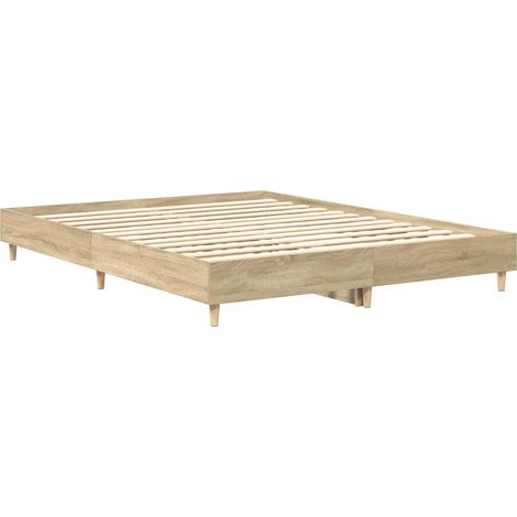 Maison Exclusive - Bettrahmen Sonoma 152 x 203 cm Holzwerkstoff (1/5)