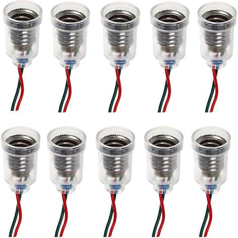 10 portalampade a vite per lampadine LED E10 con attacco filettato (1/5)