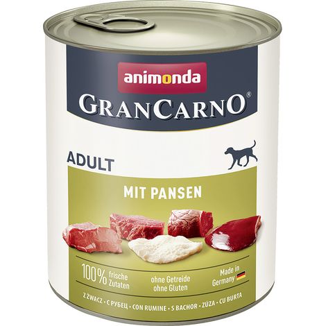Animonda GranCarno Hundenassfutter Adult getreidefrei 800 g Pansen Nassfutter