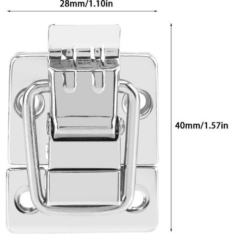 10 pièces Tiroir Hardware fermoir Serrure pour Boîte à bijoux en métal Valise Verrou Coffres Verrou (1/5)