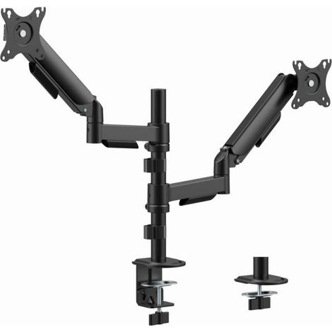 Gembird MA-DA2P-02 Brazo de montaje de escritorio ajustable para 2 pantallas, 17"-32", negro (1/5)