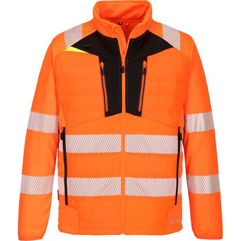 Giacca Ibrida ad Alta Visibilità Dx4 Colore: Arancione/nero Taglia S - Portwest
