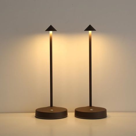 Lampada da tavolo Lampada da tavolo ricaricabile Lampada da tavolo per camera da letto Lampada da tavolo per soggiorno Lampada da tavolo LED creativa Dimmerabile Altezza regolabile U (1/5)