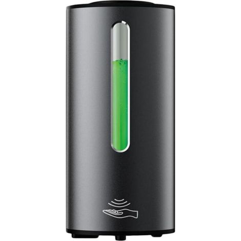 Large Capacity Matte Black Wall-Mounted Automatic Liquid Soap Dispenser for Commercial Use (1/5)