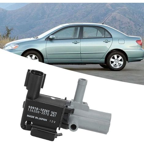 Vakuum-Magnetventil für Toyota Corolla, Ersatzteil 90910-12257, Saugmagnetschalter, Luftregelventil, kompatibel mit Benzinfahrzeugen. (1/5)
