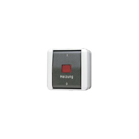 Interrupteur chauffage Jung 802 hw 250V 10A 2 pôles