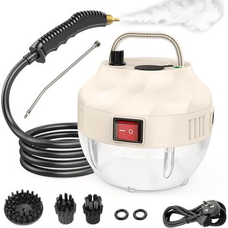 Pulitore a vapore ad alta temperatura da 3800 W, riscaldamento rapido in 3-5 minuti, potente pulizia a vapore senza prodotti chimici, portata di 8 metri. (1/5)