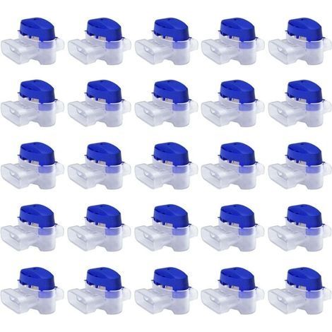 Set de 50 Connecteurs Étanches pour Robot Tondeuse Raccords Gel Extension Réparation Fil Bas Voltage Sans Dénudage (1/4)