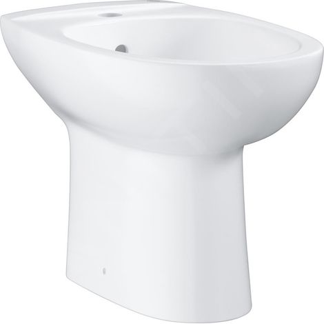Grohe Bau Ceramic - Bidet sur pied avec déversoir, blanc alpin 39432000