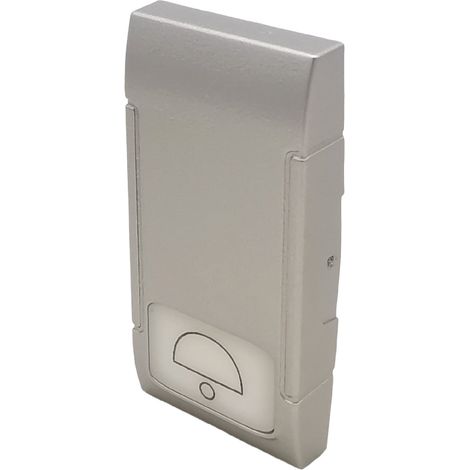 Interruttori prese pulsanti frutti compatibili Bticino Living light Tech international e air grigio argento silver  Coperchio pulsante campanello x 2pz