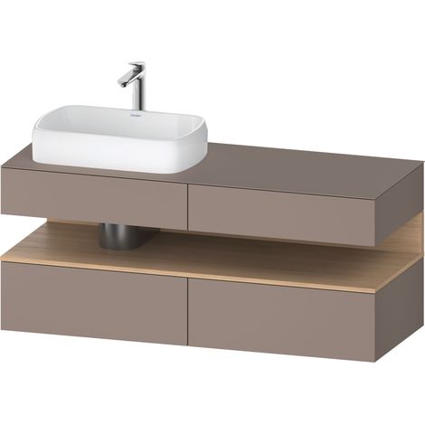 Duravit Collection One Meuble sous-vasque sur console, 2 tiroirs, (1/2)