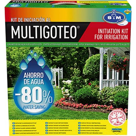 S&M Kit de iniciación de riego por goteo para terrazas huertos y macetas (1/2)