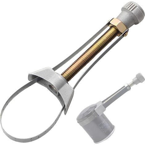 Clés à Filtre à Huile, 65 mm-130 mm, Outil de Retrait de Filtre à Huile Clé, Clé à Sangle Réglable pour Filtre, Filtre à Huile Clé à Sangle, Outil de Retrait de Filtre Universel pour Voiture Camion (1/5)
