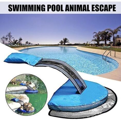 Rampe flottante de sauvetage pour animaux – Plastique durable – Dimensions adaptées à toutes les piscines – Prévention des noyades (1/5)