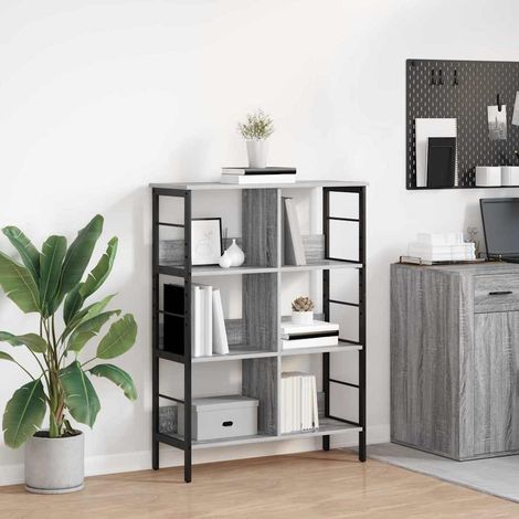 Estante de libros Gris 82 x 32 x 112 cm