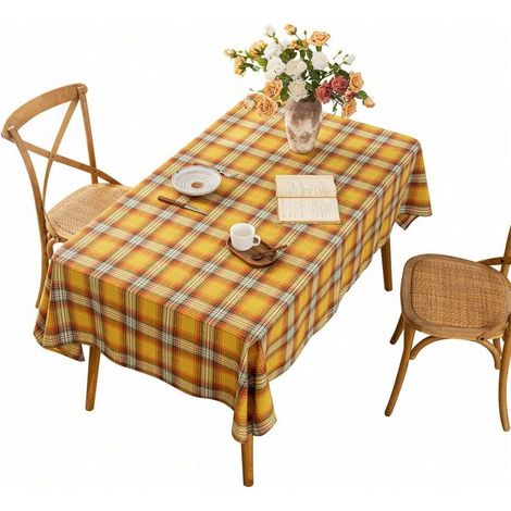 Nappe À Carreaux Pour Fête De Noël Et Halloween 135 X 200 Cm Idéale Pour Piquenique Fête Salon Décoration De La Maison Articles Mé (1/5)