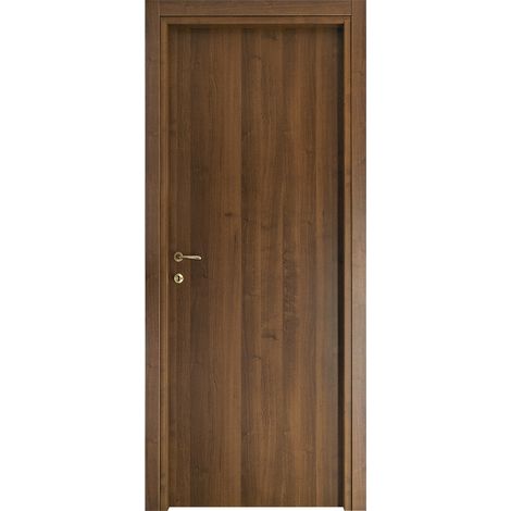 'PORTA BATTENTE ''GINEVRA'' cm 90 x 210 (98 x 214) - col. micro noce' cm 90 x 210 (98 x 214) - col. micro noce