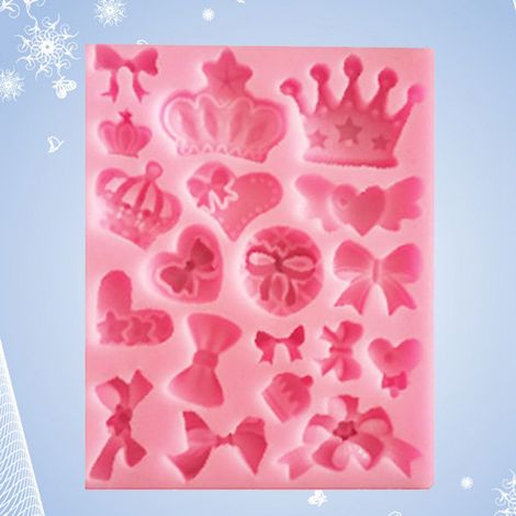 Silikon-Schleifenform für Fondanttorten, DIY-Backwerkzeug, dekorative Seifenform, 1 Stück, flexibel und wiederverwendbar (1/3)