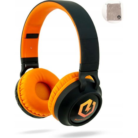 Cuffie wireless PowerLocus Buddy con LED, MicroSD e AUX per bambini. (1/4)