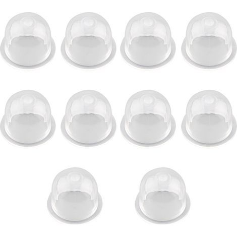 Lot de 20 poires d'amorçage pour carburateur, compatibles avec tondeuses et tronçonneuses, en caoutchouc souple résistant, remplacement facile pour petits moteurs 2 temps et 4 temps. (1/5)