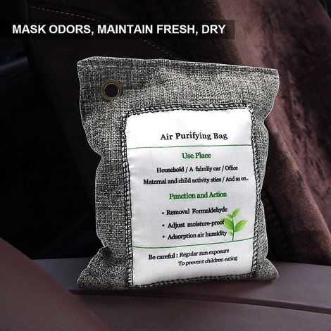 Sachets purificateurs d'air à charbon actif, neutralisateur d'odeurs, inodores, absorbent, piègent et éliminent les odeurs.