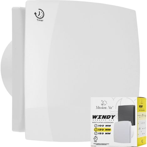 Ventilatore da bagno WINDY 120 T, BIANCO (1/5)